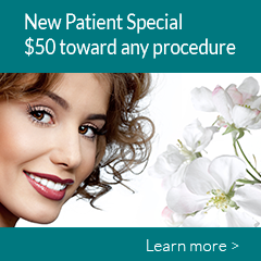 New Patient Special $50 toward any procedure. Learn more.